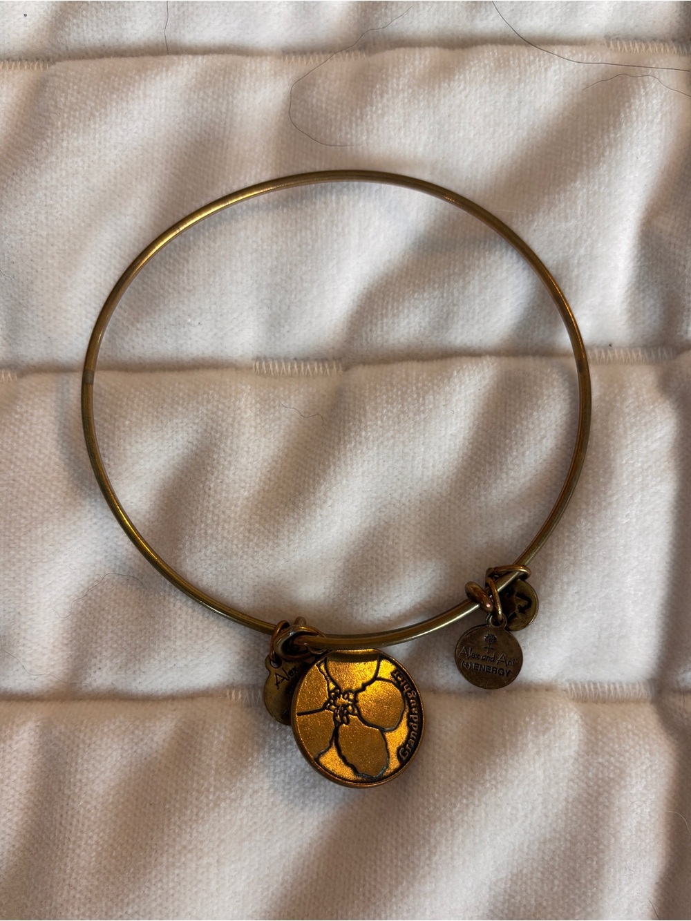 Alex and Ani Gold “Granddaughter” Bangle Bracelet